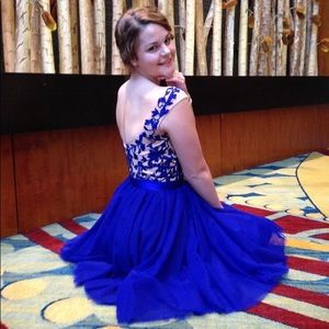 Royal blue Sherri hill dress